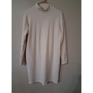 The Group by Babaton Aritzia Cream Mock Neck Sweatshirt Mini Sm DressPortugal